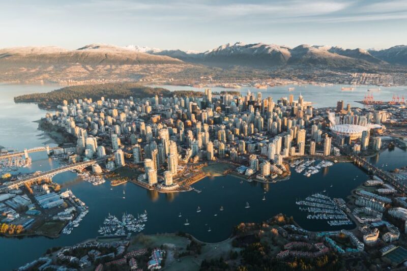 Vancouver vanuit de lucht.