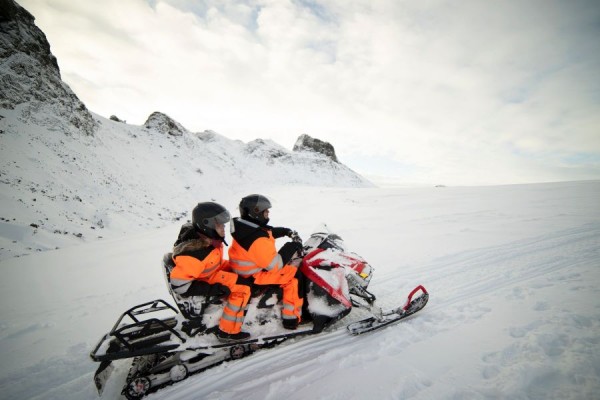 Sneeuwscootertocht IJsland Geysir/Gullfoss