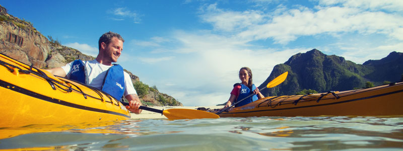 Kayakavontuur in Noorwegen, heel Covid-proof