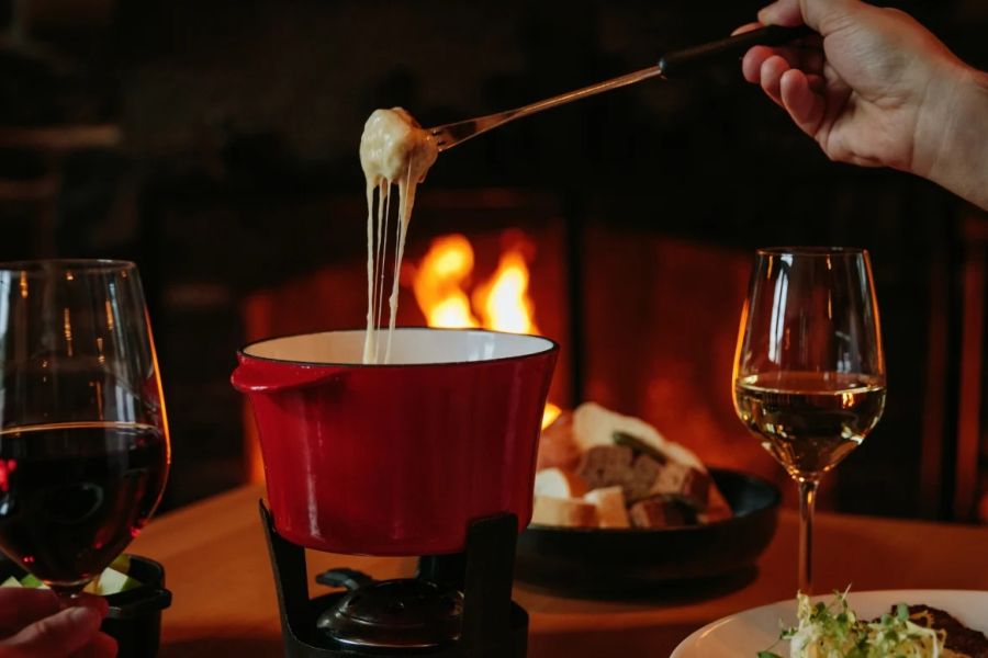 Kaasfondue bij Waldhaus Restaurant in Banff