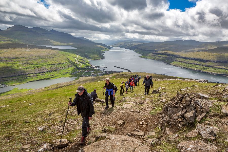 wandelen op de Faroer Eilanden