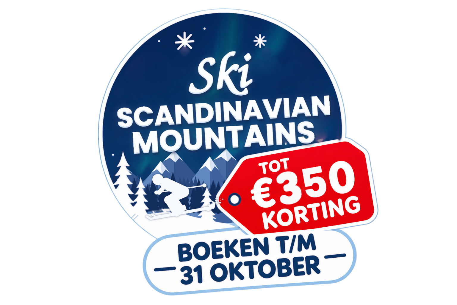 Ski Scandinavian Mountains tot 350 euro korting
