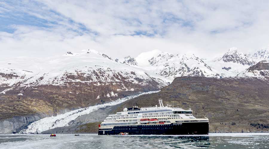 MS Roald Amundsen in Collegefjord Alaska