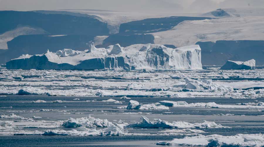 De afgelegen Weddell Sea, echt Shackleton-gebied