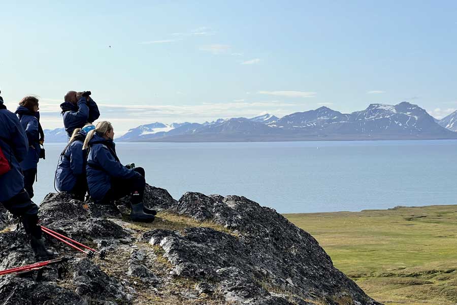 Uitzicht over Bellsund vanaf Bamsebyn