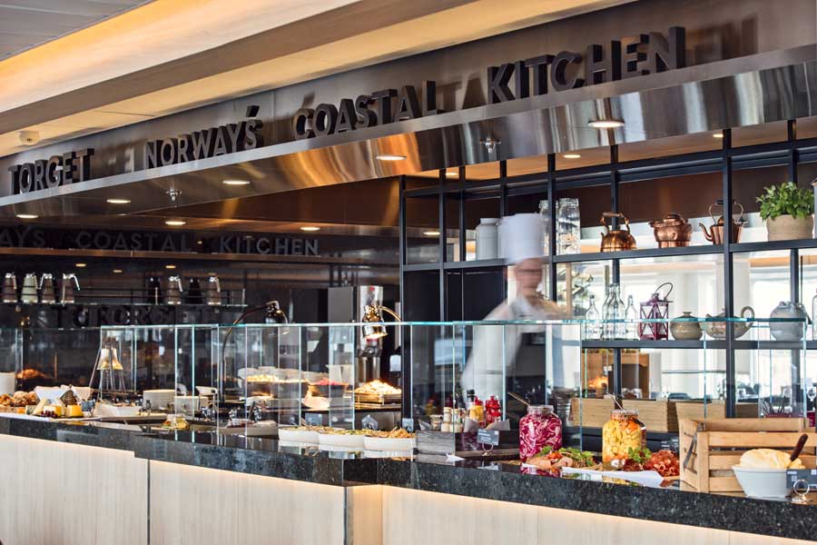 Uitstekend buffet in Torget restaurant. Uitstekend buffet in Torget restaurant.