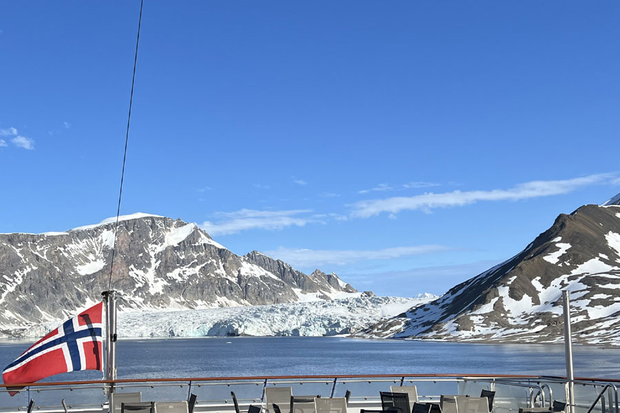 Gletsjer in Burgerbukta bij Hornsund
