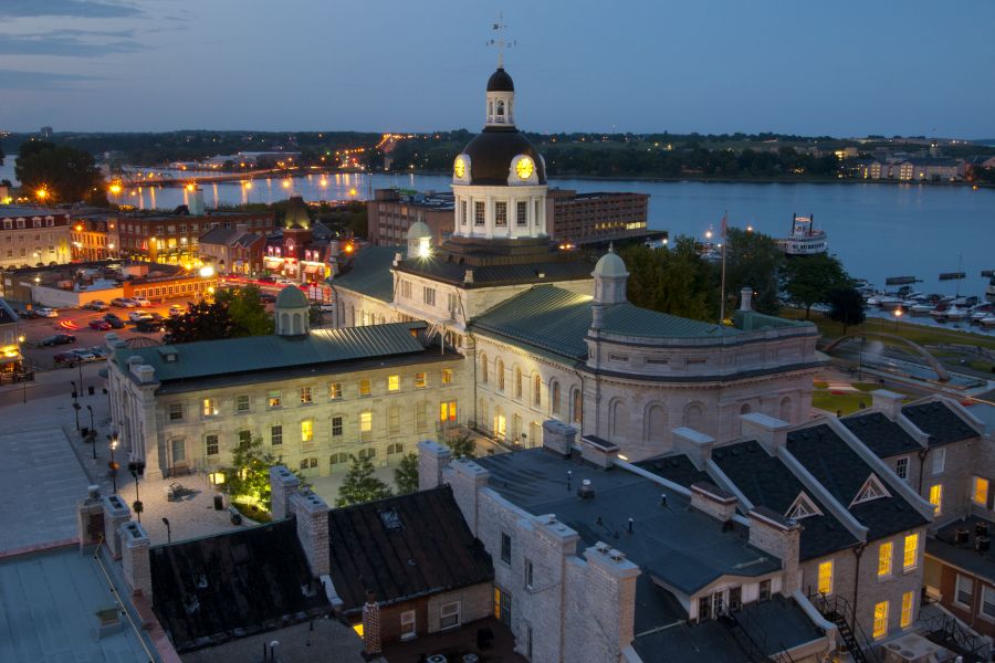 Uitzicht over Kingston in Ontario in Canada.