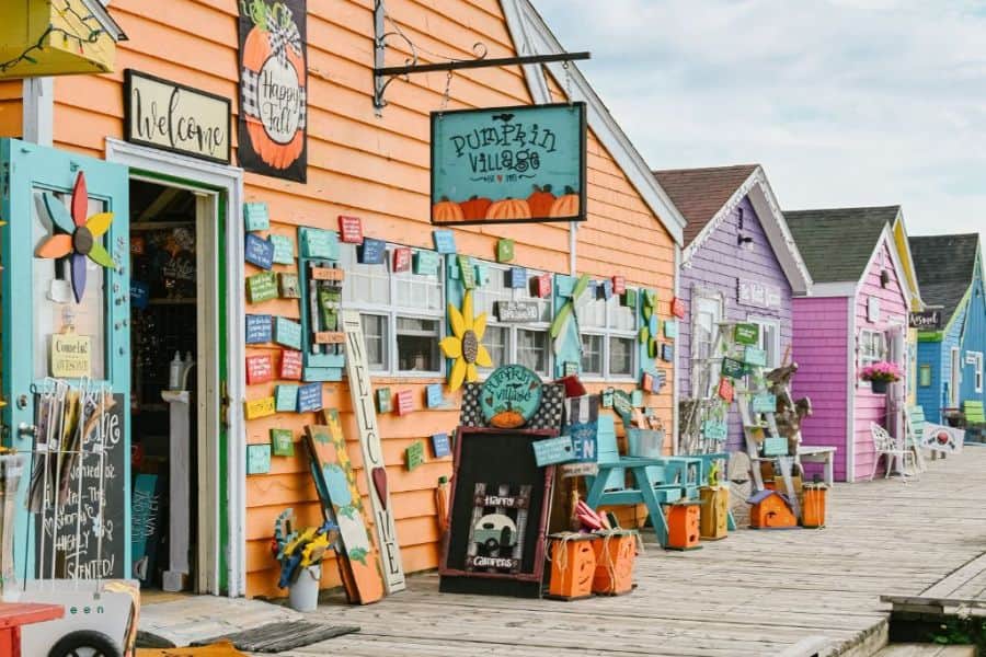 Fisherman’s Cove nabij Halifax in Nova Scotia in Canada.