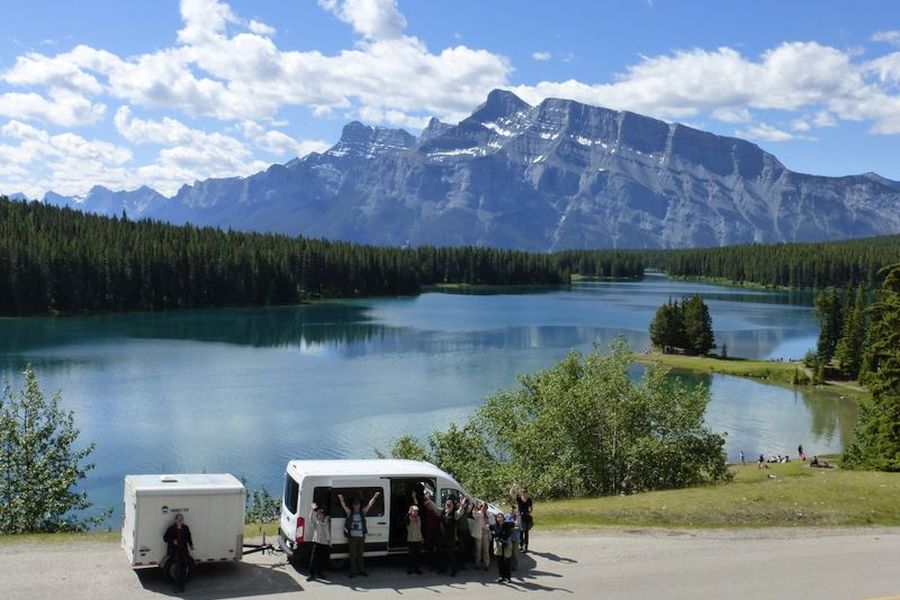 11-daagse bus/kampeerrondreis voor families Rocky Mountains, Banff & Jasper