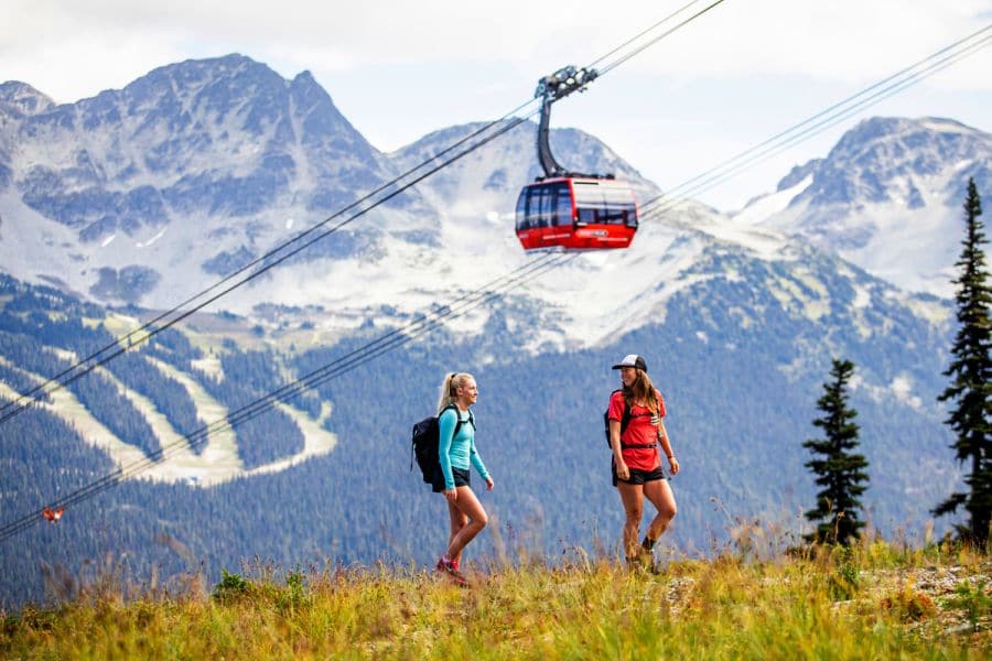 De Peak2Peak gondola van Whistler in British Columbia in Canada.
