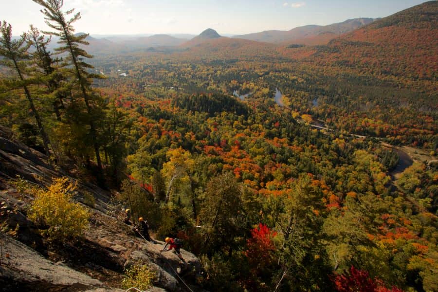 Uitzicht over Mont Tremblant in Quebec in Oost-Canada
