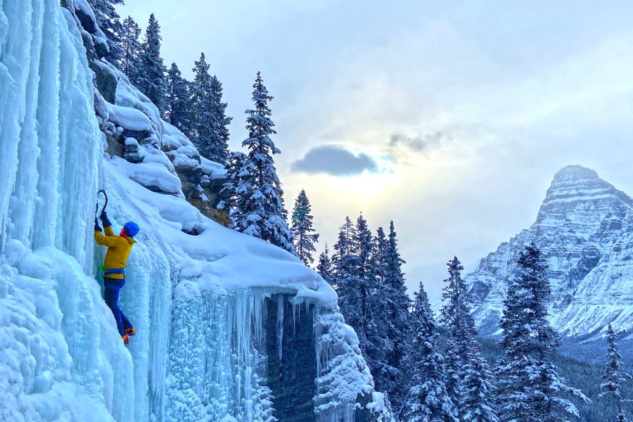 IJsklimmen vanaf Banff afbeelding