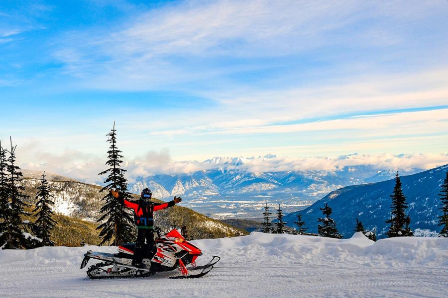 Canada excursie Sneeuwscootertocht Panorama Banff