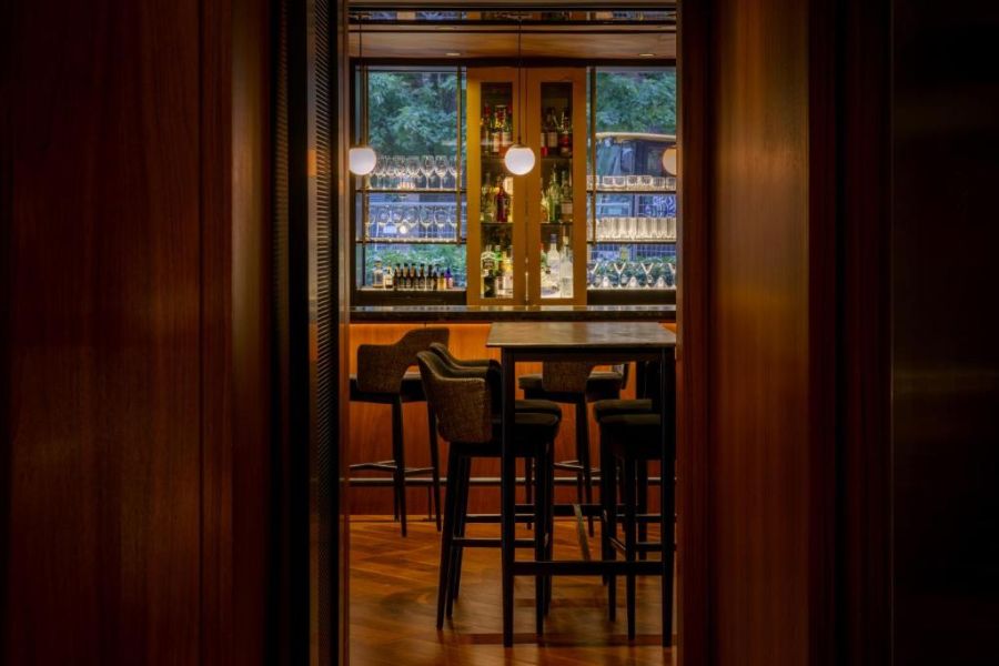 De bar bij The Anndore House in Toronto tijdens een rondreis door Oost-Canada