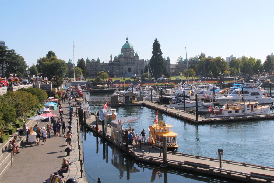 De haven van Victoria in British Columbia in Canada.