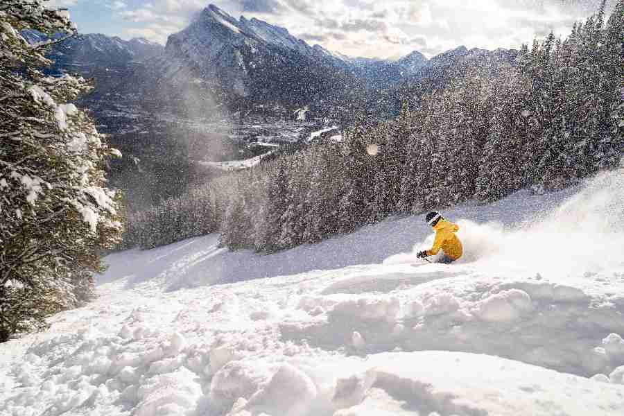 Ontdek de poederruns op de pistes van Banff.