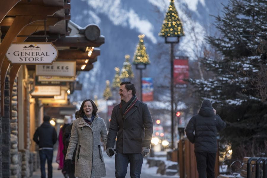 Het gezellige centrum van Banff