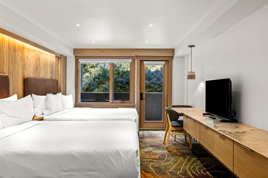 Een superior kamer bij Otter Hotel tijdens een wintersportreis naar Canada