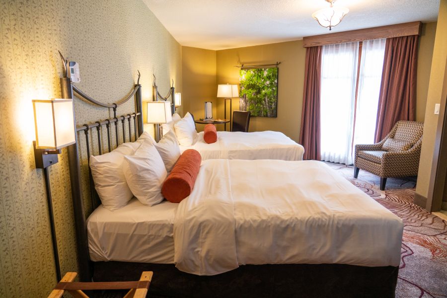 Superior kamer bij Caribou Lodge in Banff tijdens een wintersportreis naar Canada