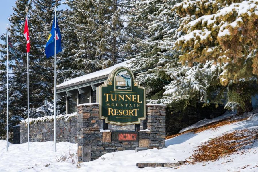 Wintersport - Tunnel Mountain Resort, Banff afbeelding