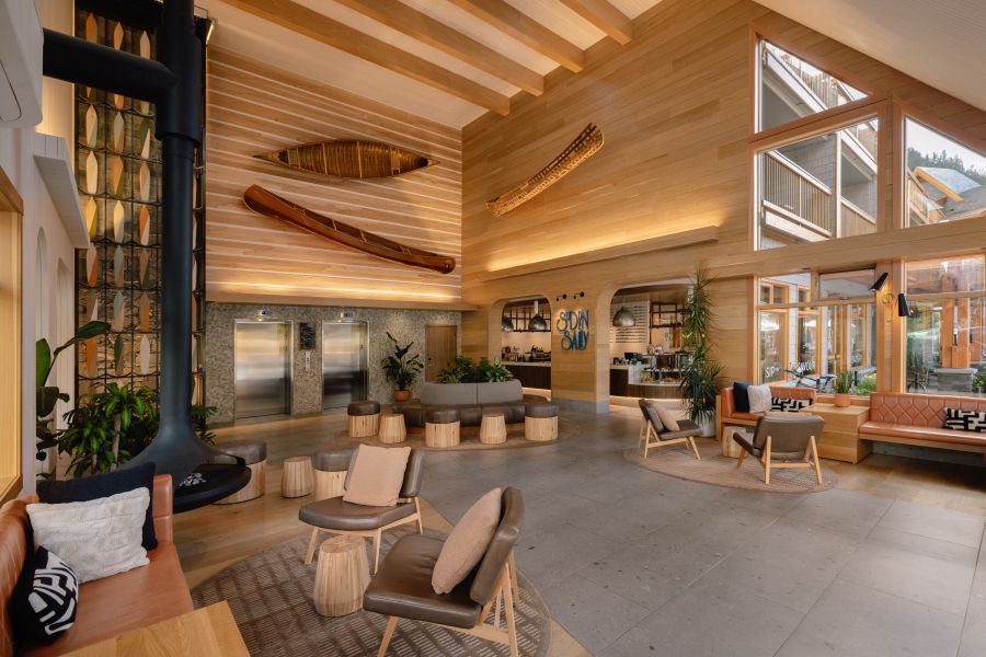 De lobby in Hotel Canoe & Suites in Banff in Canada