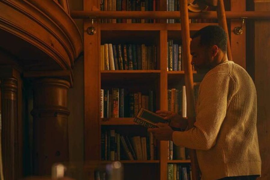 Bibliotheek van Post Hotel & Spa in Lake Louise tijdens een wintersportreis naar Canada