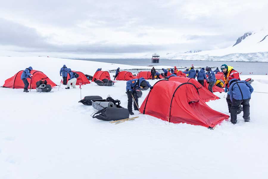 Kamperen HX Expeditie Antarctica