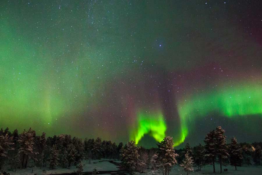 Vakantie Sneeuwscootersafari op jacht naar het Noorderlicht Kakslauttanen Resort in Diversen (Noorwegen Winter, Noorwegen)