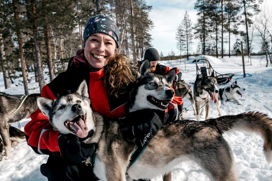 Huskysafari van 5 km Levi