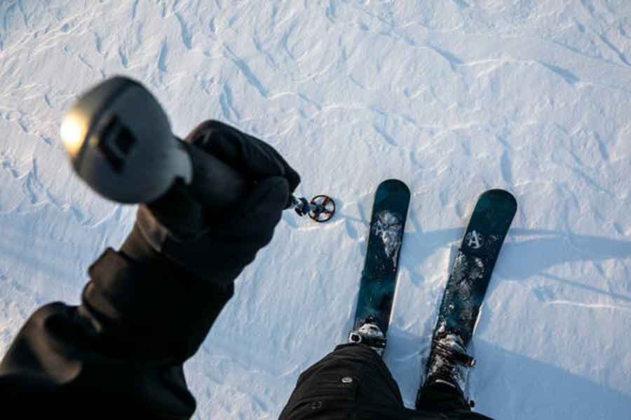 Korte forest skis in Levi