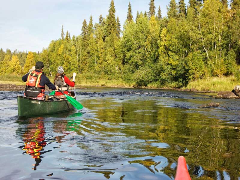 Kanotocht in Oulanka Nationaal Park