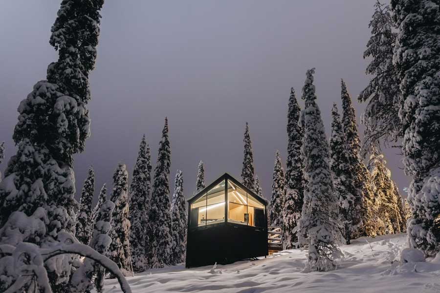 Igloo Cabin Magical Pond Ruka met BBI Travel