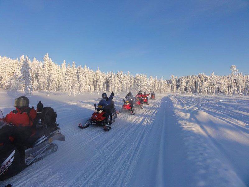 Saariselka Kennismaking met de Sneeuwscooter