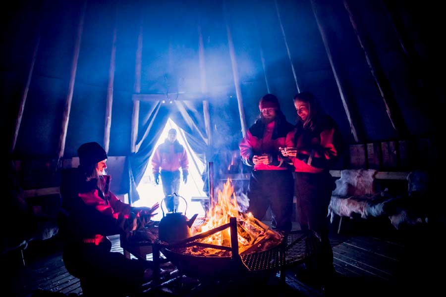 Busexcursie naar het noorderlichtkamp Saariselka