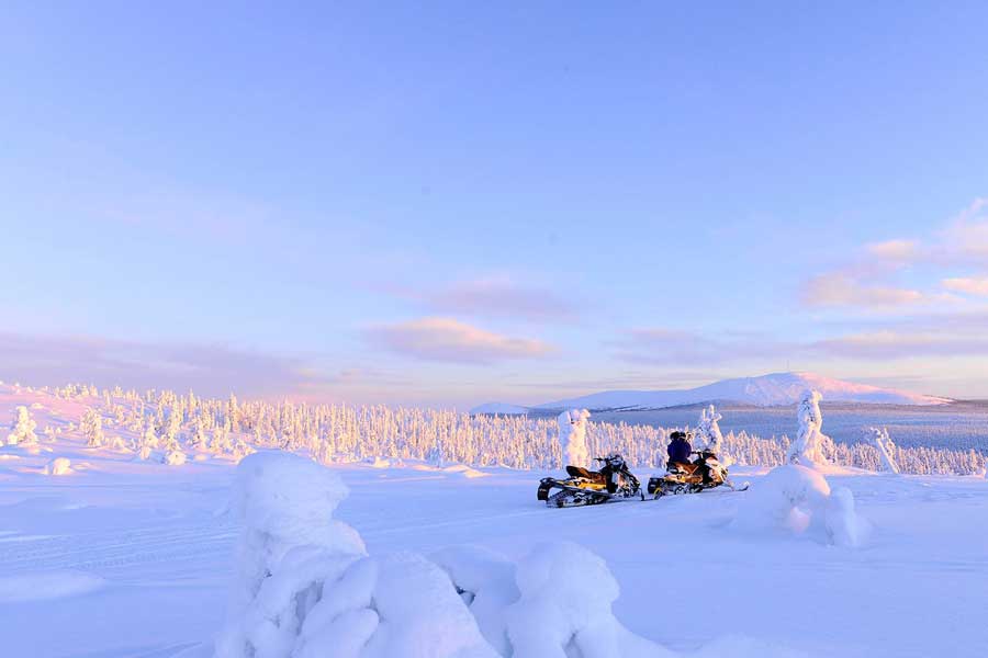 Familie Sneeuwscootersafari Yllas