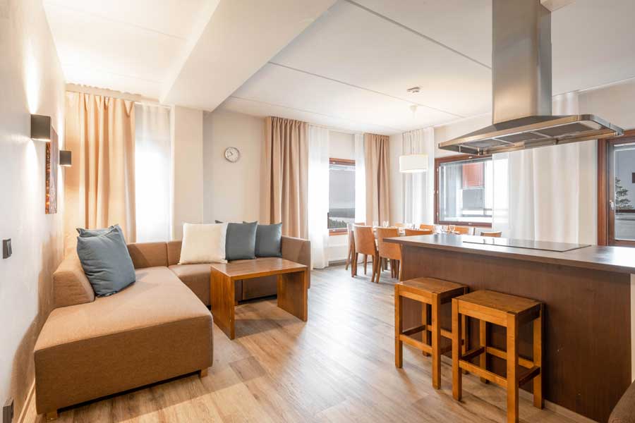 Ruka Village88 woonkamer Ruka met BBI Travel