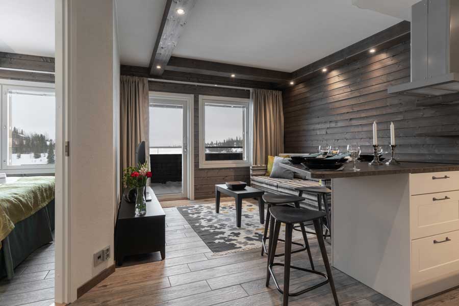 Ruka Valley48 woonkamer Ruka met BBI Travel