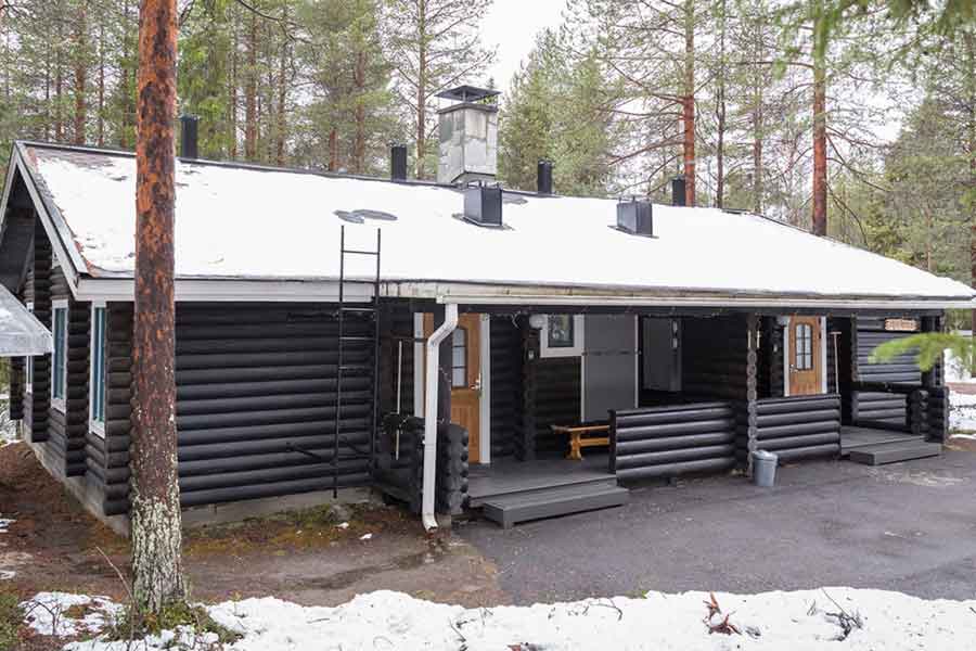 Ingang van de cabin