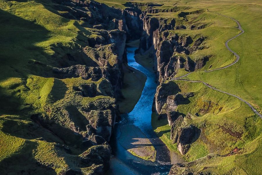 Fjadrargljufur canoyn IJsland