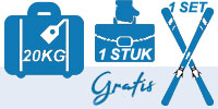 Gratis bagage & skiset bij vlucht vanaf Groningen 
naar Scandinavian Mountains Airport