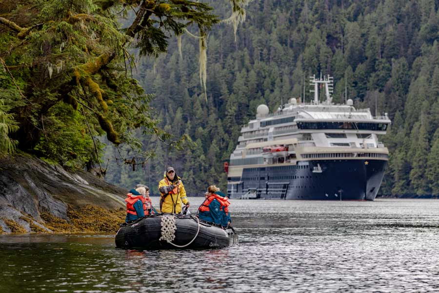 MS Roald Amundsen in Misty Fjords Alaska