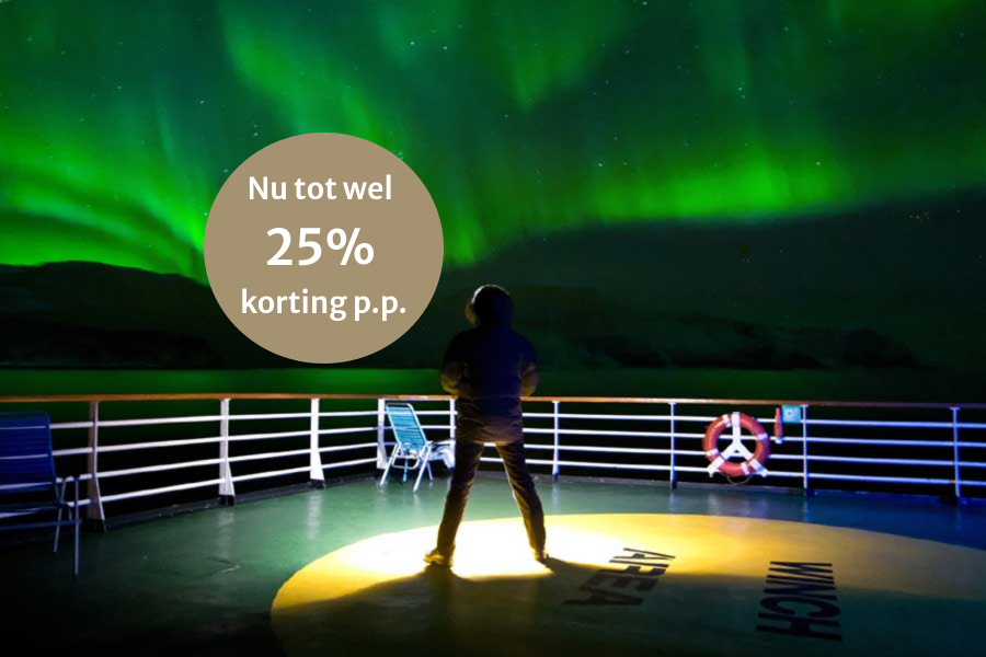 Hurtigruten Noorderlichtreis Zuidwaarts afbeelding