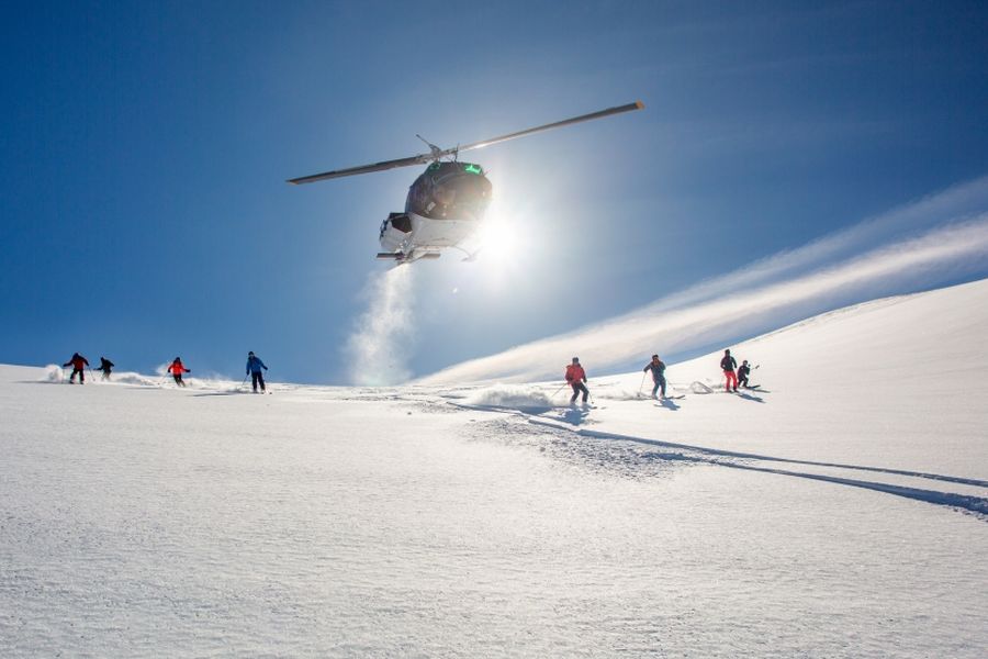 Heli-ski&euml;n in Banff