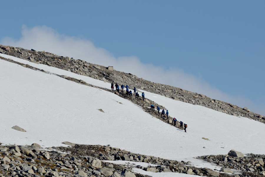 Hikes en wandeltochten op Spitsbergen