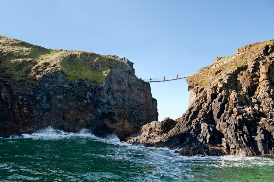 Carrick-a-Rede ropebridge autorondreis Ierland afwisselend verblijf