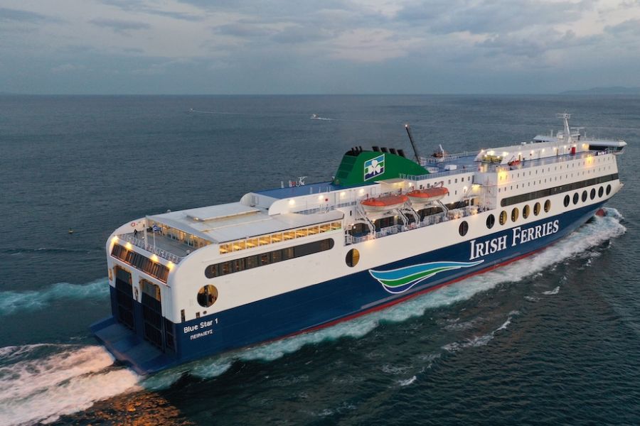 Irish Ferries ferry Calais-Dover & over de Ierse Zee