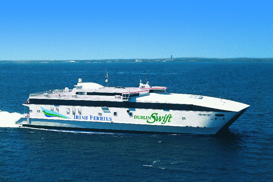 Irish Ferries ferry Calais-Dover & over de Ierse Zee