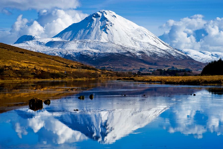 Donegal Mount Errigal Ierland autorondreis met eigen auto en ferry