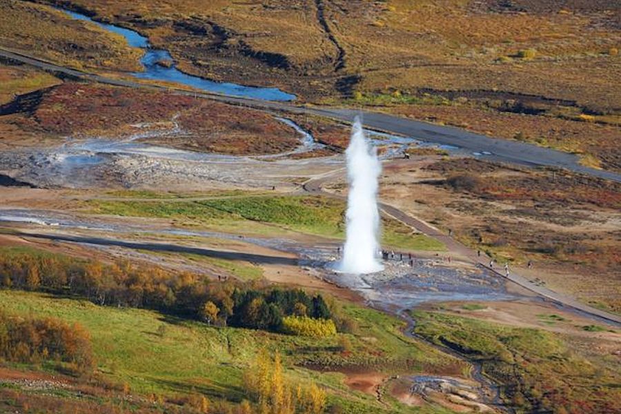 Geysir, minibus rondreis IJsland